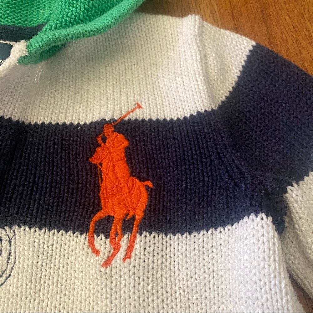 Ralph Lauren Knit Boy’s Hoodie Sweater - Picture 3 of 6